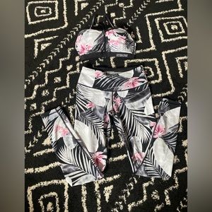Victorias Secret legging and bra set.